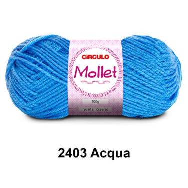 Imagem de Lã Fio Mollet Círculo 100g 200m Novelo - Tricô e Crochê 1/2, 2403 - Ac