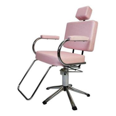 Imagem de Cadeira Salão Beleza Hidráulica Lotus Rosa Bb - HATTEN