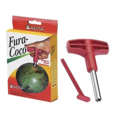 Imagem de Fura Coco - Abridor Furador Perfurador Fura Coco Pratico - Keita, FURA