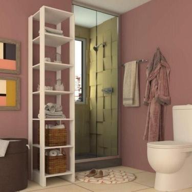 Imagem de Estante Closet 40cm com 6 Prateleiras - Branco - Emovell, Branco