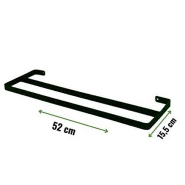 Imagem de Suporte para toalha design industrial porta toalha de banho kit lavabo