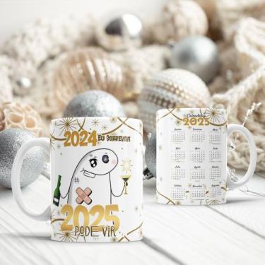 Imagem de Caneca Flork Ano Novo Calendário 2025 - Jlssublimação