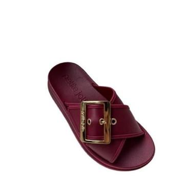 Imagem de Chinelo Petite Jolie Ajustável Confortável Feat PJ7482, Merlot, 37