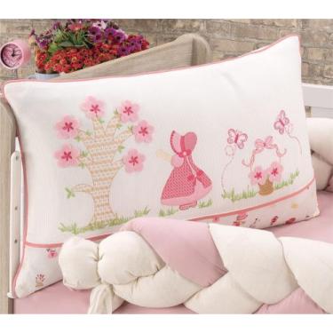 Imagem de Kit enxoval para berço americano modelo de trança jardim encantado (ca