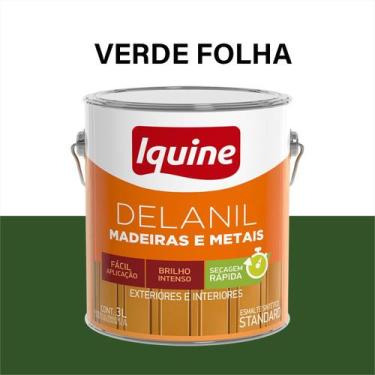 Imagem de Tinta Esmalte Madeira e Metais Ultra Resistivo 3L - Iquine, Verde Folh