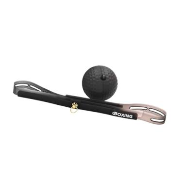 Imagem de Dynwave Bola de reflexo de boxe, bola de reflexo em corda, bola de luta de reflexo de prática de socos para agilidade de treino, Bola Preta 20g