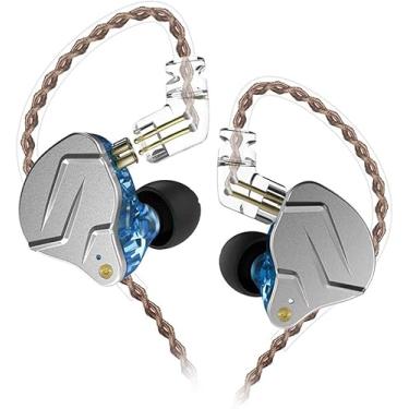 Imagem de Fones de ouvido intra-auriculares KZ ZSN Pro placa frontal de metal, armadura equilibrada de driver dinâmico híbrido IEMs com cabo destacável, fones de ouvido intra-auriculares compatíveis com iPhone