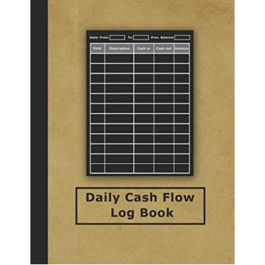 Imagem de Daily Cash Flow Logbook: Large Cash Flow Ledger Book-120 Pages | Financial Record Journal | Financial Record Keeping Notebook for Business Owners