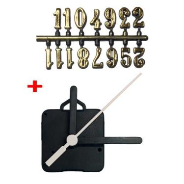 Imagem de Máquina de Relógio Tic Tac Quartz de Parede 16,5mm Ponteiros Palito 7,