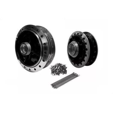 Imagem de Par Cubo Titan 150 Fan 150 04/13 Disco Diamantado Raio Inox - Fabreck