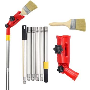 Imagem de Extensor de pincel de pintura multiângulo com haste de extensão, ferramenta de pintura portátil, extensor de rolo de pintura, acessório para tetos, janelas, bordas de canto