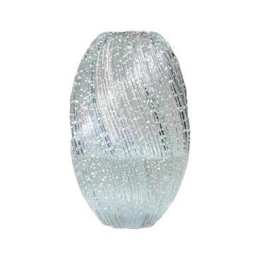 Imagem de Vaso transparente de vidro simples, vaso hidropônico de flores para sala de estar em casa - grande