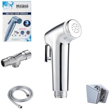 Imagem de DUCHA HIGIENICA TORNEIRA ESGUICHO ALUMINIO DUCHINHA COM REGISTRO BANHEIRO CHUVEIRINHO PRIVADA LUXO METAL COMPLETA