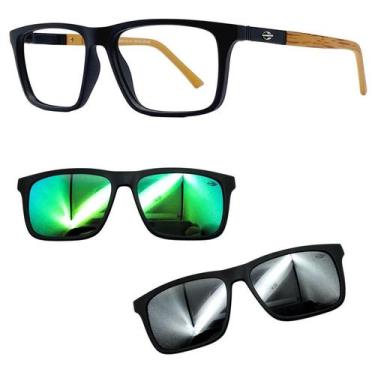 Imagem de Oculos Mormaii 6112 Swap 4 AFL Com 2 Clipons Verde e Prata, Afl