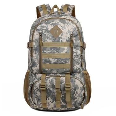 Imagem de Mochila de Caminhada, Pacote de Camuflagem de Resistência à água Com Canais de Fluxo de Ar, Ajuste para Ciclo, Acampamento, Caminhada, Estilo (3)