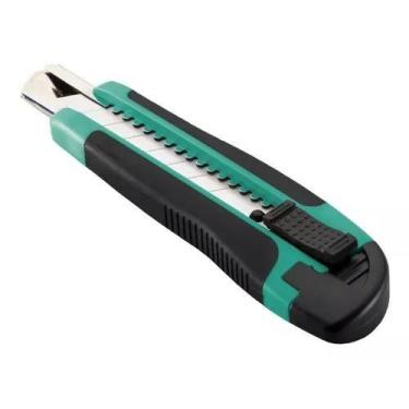 Imagem de Estilete Profissional C/Trava Retangular 18MM ABS Renna  3.650.5224