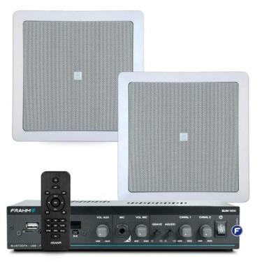 Imagem de Jbl Som Ambiente De Embutir Bluetooth Usb Sd + 02 Arandelas Gesso - Fr
