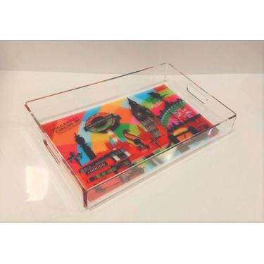 Imagem de Bandeja De Mesa Em Acrilico 4mm 42x32x4cm - Decorashopbr, City