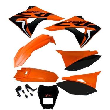 Imagem de Kit Plástico Biker Elite Crf 230 Adesivos Carenagem Farol X cell