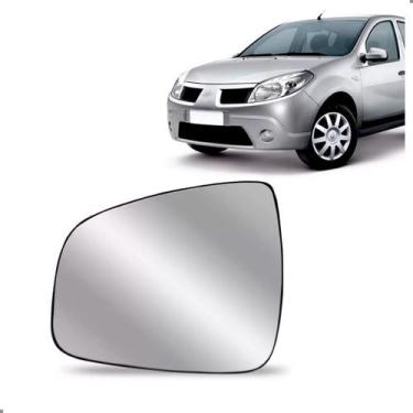 Imagem de Lente Retrovisor Sandero Logan Duster 2008 a 2014 - SP ACESSÓRIOS, Esq