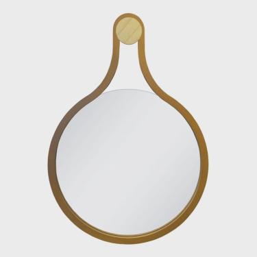 Imagem de Espelho Emoldurado Mali 75x53cm Redondo