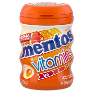 Imagem de Goma de Mascar Mentos Vitamins Citrus Zero Açúcar Perfetti 48g