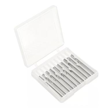 Imagem de Fresa Topo 4mm Cnc Router 1 Corte Acm Mdf Kit 10 Peças - Personaliza s