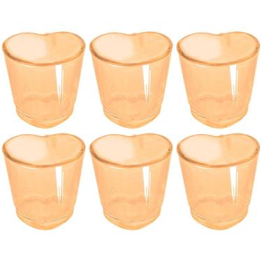 Imagem de Conjunto de Copos para Shot Dynasty Love em Vidro Âmbar 45ml - 6 Peças