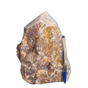 Imagem de 01 Cristal Rosa Pedra Pé e Bico Serrado 5 a 6Kg 20cm Tipo B - Cristais