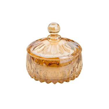 Imagem de WOLFF - Potiche Decorativo de Cristal Louise Âmbar 11cm x 11cm