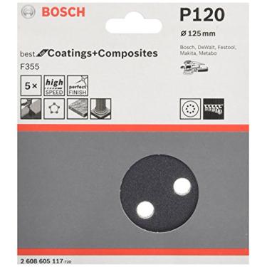 Imagem de Bosch Disco de lixa PRO F355 125mm Grano 120-5 unidades