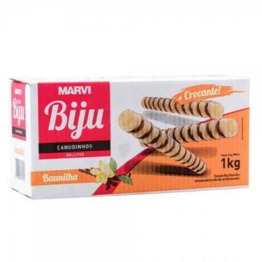 Imagem de Canudinho Wafer Biju Baunilha 1kg - Marvi