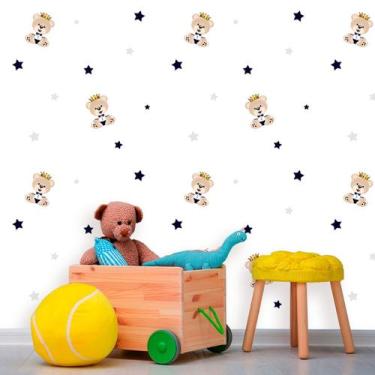 Imagem de Papel de Parede Autocolante Baby Ursinho Príncipe 270 - Inove Papéis d