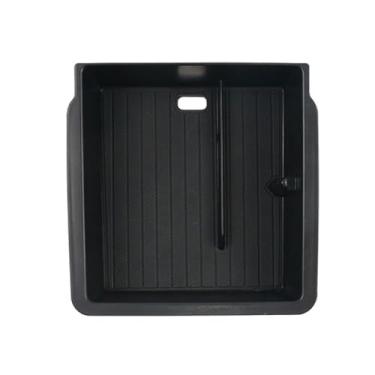 Imagem de Caixa de apoio de braço central de carro de gel de sílica para Tesla Model 3 Highland 2024 Caixa de armazenamento organizador organizador de arrumação acessórios automotivos antiderrapante (sob o