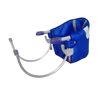 Imagem de Cadeira Bebe Alimentacao Dobravel Suspensa Portátil Azul