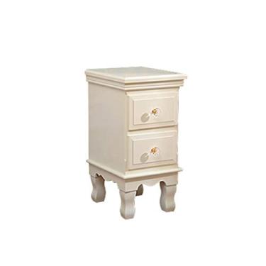 Imagem de Mesa de cabeceira branca com gaveta de cabeceira adequada para quarto, sala de estar, corredor, escritório, branco, 25 x 30 x 50 cm, mesas de canto para quarto