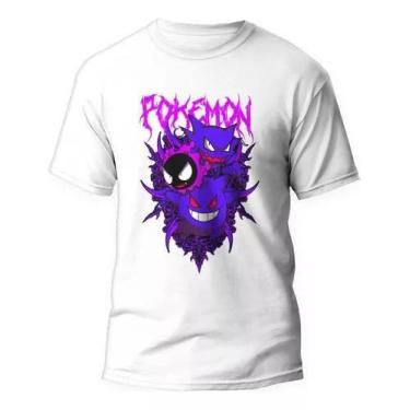 Imagem de Camiseta Gengar Hunter - Evolução de Gastly no Anime Pokémon - Loja Di