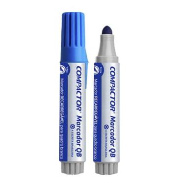 Imagem de Marcador para Quadro Branco Compactor Azul com Traço Variante de 2mm a