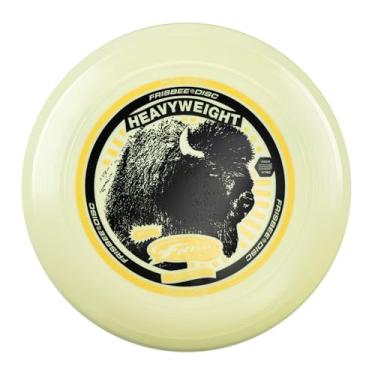 Imagem de WHAM-O Frisbee Peso pesado, disco voador de 28 cm para adultos, durável, estável perfeito para longas distâncias e ventos fortes, atividades ao ar livre, esportes de praia, 200 g - amarelo