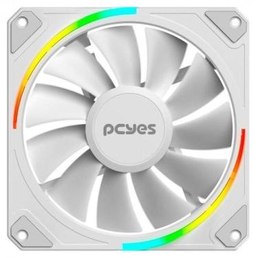 Imagem de Cooler fan para gabinete sangue frio 3 argb white ghost 120mm pcyes - 