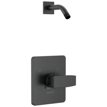 Imagem de Delta Faucet Apenas chuveiro moderno T14267-BLLHD-PP, preto fosco