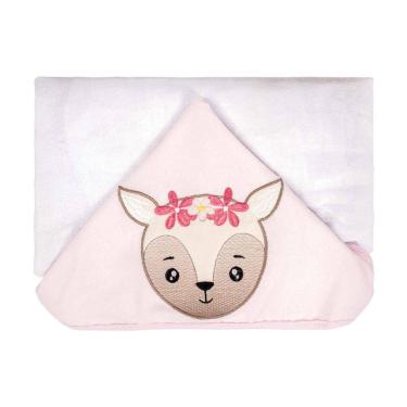 Imagem de Toalha de Fralda com Capuz 68 cm x 1,20 m Baby Joy