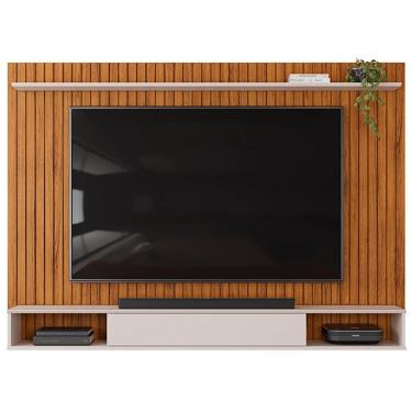 Imagem de Painel Suspenso Tv 70 Pol 193 Cm Rio Freijo Off White Dj Moveis Freijo Off White