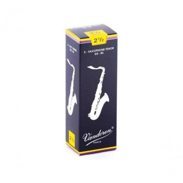 Imagem de Palheta Tradicional Para Saxofone Tenor 2 ½ Vandoren Sr2225 Cx 5