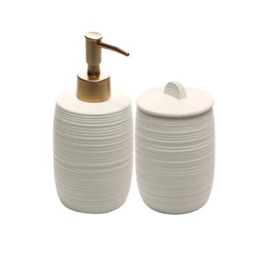 Imagem de Conjunto Para Banheiro Em Cerâmica Duna Com 2 Peças Wolff Bege