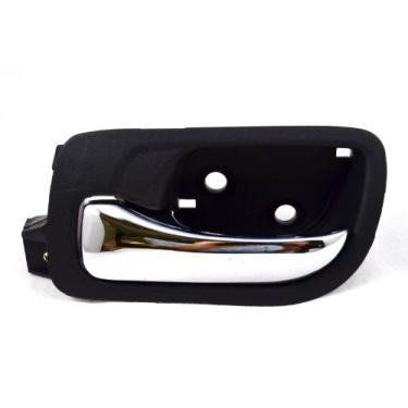 Imagem de PT Auto Warehouse HO-2238MA-RL - Maçaneta interna interna da porta, caixa preta com alavanca cromada - lado do motorista traseiro