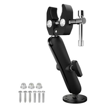 Imagem de JINKEY Estabilizador de motor de pesca, suporte de liberação rápida ajustável de 360° para Minn Kota/Rhodan/Power Pole, suporte de amortecedor cabe 1,5 cm a 5,5 cm de diâmetro do eixo universal