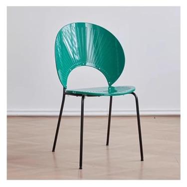 Imagem de JINMLBO Cadeira de mesa, cadeira giratória de acrílico transparente com almofada com rodas, cadeiras giratórias ajustáveis para quarto, sala de estar, penteadeira (verde)