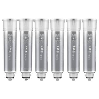 Imagem de Kit 6 Filtros/Refis Originais de Água Acqua Pure para Purificador Electrolux PE12A/PE12B/PE12G/PE12V/PE12P