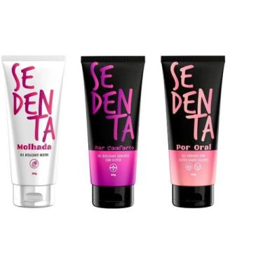 Imagem de Kit 3 Géis Íntimos Femininos Sedenta  Oral, Lubrificante e Excitante -